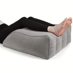 TEMU 1pc Leg Pillow, Inflatable Leg Rest Cushion - Circulation Improvement Pad For Sleeping And Reading, Ideal Wedge Pillow