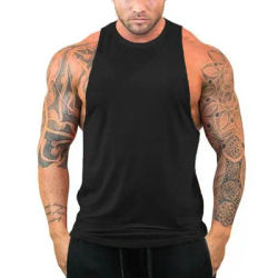 Summer Men's Quick Dry Mesh Running Tank Tops Plain Gym Vest Fitness Equipment Training Muscle Sleeveless Shirt Workout Singlets