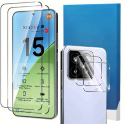 2+2Pcs Tempered Glass Screen Protector with Camera Lens Protector for Xiaomi 15 14 Pro Ultra 13 12 11 Pro 10 Glass Film