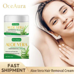 Aloe Vera Hair Removal Cream Gentle Painless Depilatory Underarm Leg Arm Hair Remover Sooth Moisturizing Body Depilatory Cream