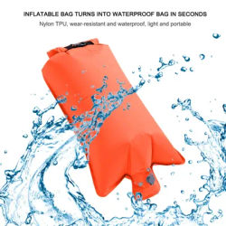 Multifunctiona Ultraligh Fast Filling Air Bag PVC Waterproof Bag Inflatable Open Water Swimming Buoy Air Drying Bag Device