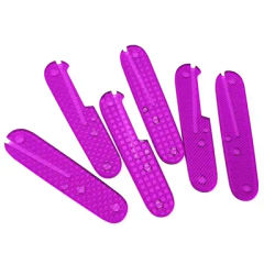 1Pair Custom Knife Transparent Acrylic Scales Handle Patches For 91MM Victorinox Swiss Army Knives Grip DIY Making Parts