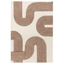 Tappeto moderno tufted a mano in lana Rosso 120x170 cm