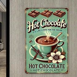 TEMU [2d Flat] 1pc Vintage Hot Sign - Retro Iron Wall Art With Chocolates, & , Living Room, Bedroom, Bar, Cafe, And Garden Decor - Ideal Holiday Gift, Hot , Room Decor, 2d Flat, Room Decor