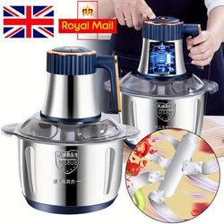 TEMU 5l Electric Meat Grinder 500w Mini Food Chopper Food Processor, Stainless Steel Bowl Kitchen Mincer Blender For Meat, Vegetables, Fruits, Onion And Nuts