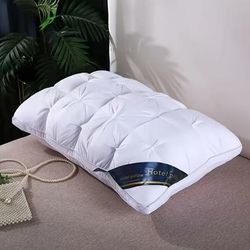 TEMU Luxurious Hotel Quality Neck Support Pillows - Relaxing Sleep, Sleep Massage Pillow Core, Moisture Absorbing Breathable Household Bedding Pillow - Easy To Clean, Making It For Family