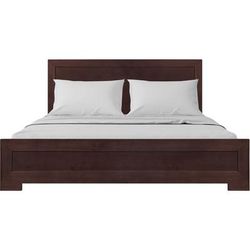 Oxford Platform Bed, Walnut, Twin by Camden Isle in Espresso (Size TWIN)