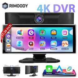TEMU 11.26 Inch Support 4k Front Camera Dvr Smart Player Support Android Auto Support Android Cast Car Radio With Support Wifi Radio Tfcard Aux Rear Camera (not )