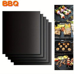TEMU 3pcs Bbq Grill Mat Oven Liners Teflon Cooking Baking Sheet Pad