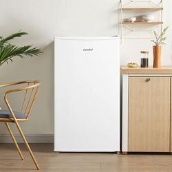 TEMU Comfee' Rcu60wh2 (e) 60 Litre Freestanding Under Counter Freezer - 48cm Upright With Adjustable Thermostat, Reversible Door, 4 - Star Freezer Rating Drawer, In White [energy Class E]