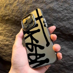 Creative and stylish phone case for iPhone 16 15 14 13 12 11 Pro/ Max/Plus shock-proof rear cover anti-fingerprint