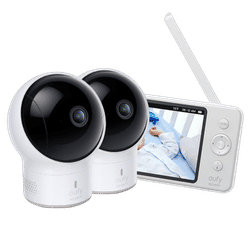 eufy Baby Monitor E110 Bundle （2-Cam ） White