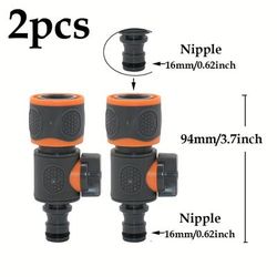 TEMU 16mm Tap Quick Connector Valve Garden Hose Ball Valve Fittings Watering Adapter Faucet Hose Quick Connector Drip Irrigation System Adapter