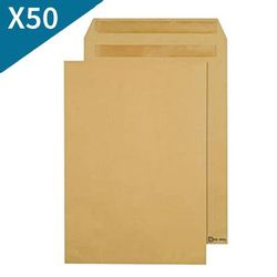 TEMU 50 X Brown C5 A5 Envelopes – Manilla Paper Mailing Envelopes – Office & Business Use