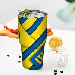 TEMU 1pc 30oz Football Club Tumbler, Stainless Steel Water Cup With Lid - Leakproof, Insulated, Gym Workouts & , Ideal Gift For Fans On Halloween Or Birthday, Halloween Gift| Design|durable Cup
