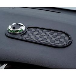 Tappetino antiscivolo multifunzione per auto, nuovo supporto multifunzionale per telefono cellulare da cruscotto, tappetino antiscivolo universale girevole per cruscotto auto con numero di parcheggio