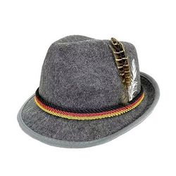 Oktoberfest Cappello tirolese Rifugio Tirolese Cappello alpino Bavarese Monaco di Baviera Prati Per uomo Carnevale Festa della birra Panno in stile tradizionale