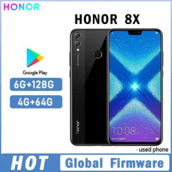 HONOR 8X Smartphone Global firmware CPU Haisi Qilin 710 EMUI 8.2 6.5-inch rear camera 20MP 3750mAh used phone