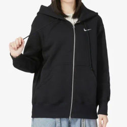 Nike Official Authentic Oversize Style Women's Full Length Zippered Hoodie DQ5759-010