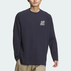 Adidas Official New Arrival Men's Loose Breathable Casual Sportswear Long Sleeve T-Shirt JE6097