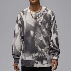 Nike Official Authentic JORDAN Men's Loose Round Neck Knitted Sweater HQ1636-133