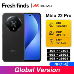 World Premiere Global Version Meizu Mblu 22 Pro Smartphone 50MP Main Camera 120Hz 6.79'' LCD 5000mAh Battery 18W Fast ChargerNFC