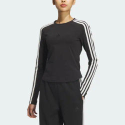 Adidas Official Genuine 2024 New Women's Sports Outdoor Casual Long Sleeve T-Shirt JN0755