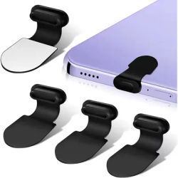 1/4/6Pcs Charging Port Anti-Dust Dirt Plug for iPhone Samsung USB Type-C Port Protector Silicone