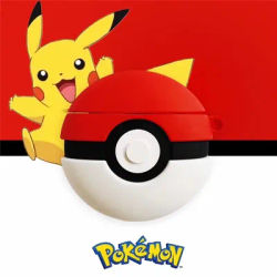 Pour Airpods 4 étui 2024, Pokemon balle rouge antichoc Silicone écouteur couverture pour Airpods Pro 2 étui pour enfants garçons filles Funda
