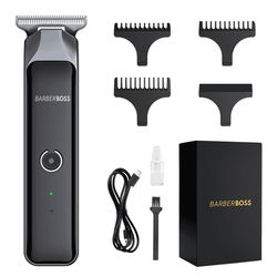 TEMU Beard Trimmer For Men | Cordless Hair Clippers & Precision Hair Trimmer With 3 Guide Combs | Complete Kit, Rechargeable & | Barberboss - Ideal Father's Day Gift & Best Grooming Gift For Men