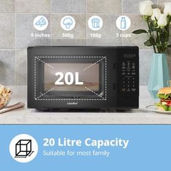 TEMU Comfee' 20l Smart Microwave | 700w Speed + 11 Precision | 6 & Weight For Busy Kitchens| To The Cold Dinner