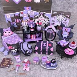 TEMU For Kuromi Miniature Furniture Mystery Box - Diy Room Decor, Vanity, Bed, And More - Ideal Birthday Gift For , Featuring A Blue And With Pink Accents, Gift For | Room Decor | Detailed ,