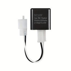 TEMU 12v Flasher Relay Kit With Adjustable Flash Rate, 2 Pin Wiring Connectors For Turn , Compatible With Street-sport-motorcycles, No Battery Required