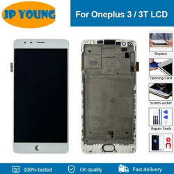 New OLED 5.5'' Display Replacement For Oneplus 3 3T LCD Display with frame Touch Screen For OnePlus