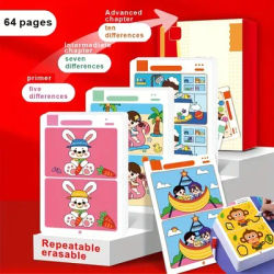 64 page interactive game to find differences, enhance attention and learning skills