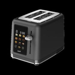 Livwell Matte Black 2-Slice Smart Touch Toaster by BrylaneHome in Matte Black