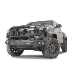 Fab Fours Bumper Steel Powdercoated Black Vengeance Series, Front, FR24-D6452-1