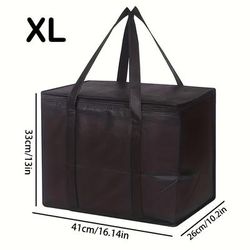 TEMU Large Capacity Insulated Shopping Bag - Portable, Foldable, Reusable, Hot/cold Carrying Thermal Bag/grocery Bag Suitable For Shopping/camping/parties 12-24 Hours Heat Preservation