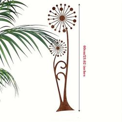 TEMU Garden Decor - Floral Metal Yard Stake, Christmas, Easter, Day, Best Gift For , No Electricity Or Battery Needed, Outdoor Decoration, Garden Decorations