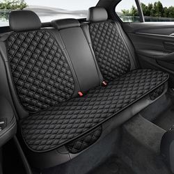 TEMU 3sets New Linen Texture Seat Covers, Car Seat Covers 1 Pair Of Rear Seat Pads And 2 Rear Seat Covers With Storage Bag Suitable For 90% Of Vehicles, Suvs, Cars, Sedan (3-pack)