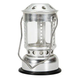 Portable Aluminum Alloy Candle Lantern - Heatproof Tea Light Hanging Camping Lantern for Night Fishing & Outdoor Use