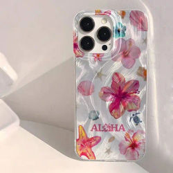 For Xiaomi Redmi 14C 13 13C 12C 4G Summer Pink Flower Starfish Pattern Case for Redmi Note 14