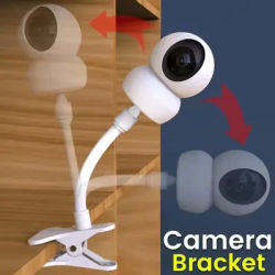 Support de caméra Flexible portable, support de caméra pour moniteur de bébé, moniteur de Webcam, Base de support pliable sans poinçon avec Clip