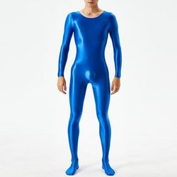 Tute Zentai Catsuit Body Tinta unica Finitura lucida Brillante Effetto bagnato Per uomo Costume per Discoteca Parata dell'Orgoglio Mese dell'orgoglio Halloween Carnevale Adulti