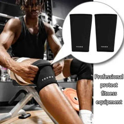Young Gym hombre Knee Sleeves Fitness Thick knees Weight Lifting Knee Premium Protect Sleeve for Squats Powerlifting Deadlift