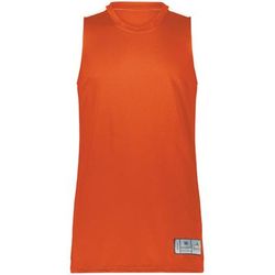 Augusta Sportswear 6928 Athletic Youth Swish Reversible Basketball Jersey T-Shirt in Orange/White size Large | Polyester