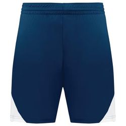 Augusta Sportswear 1736 Step-Back Modern Fit Basketball Shorts in Navy Blue/White size Medium | Polyester