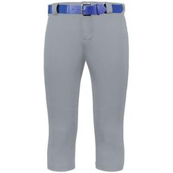 Russell Athletic RS5DBX Women's On Deck Softball Knicker in Baseball Grey size Medium | Polyester