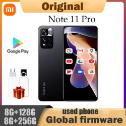 Xiaomi Redmi Note 11 Pro 5G smartphone 108MP Camera Global rom MediaTek Dimensity 920 HyperOS 1.0 5160mAh used phone