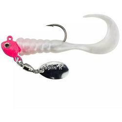 Johnson Crappie Buster Spin'R Grub - Chartreuse/Black 2